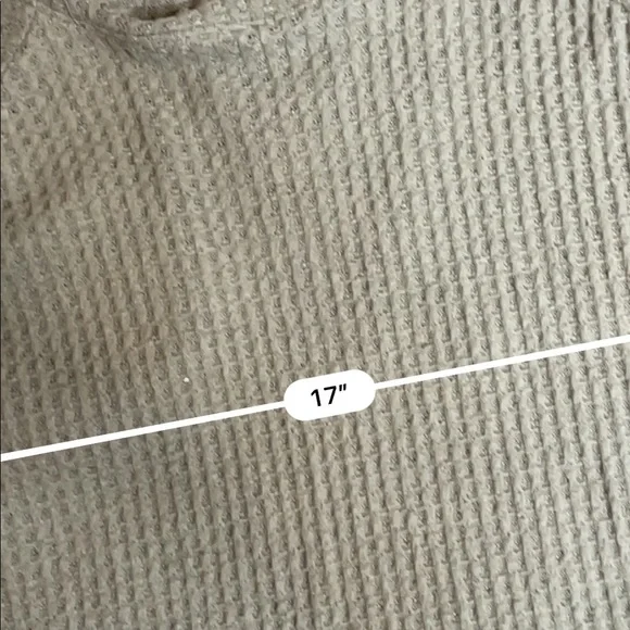 American Eagle waffle knit soft & sexy plush top - Picture 3 of 4